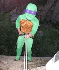 Abseiling in fancy dress is of course optional but it adds to the fun.